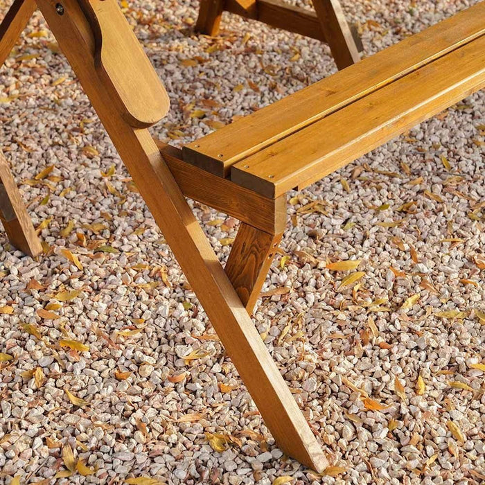 Vivian Bench cum Dining-Natural Wood