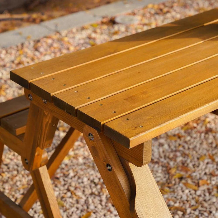 Vivian Bench cum Dining-Natural Wood