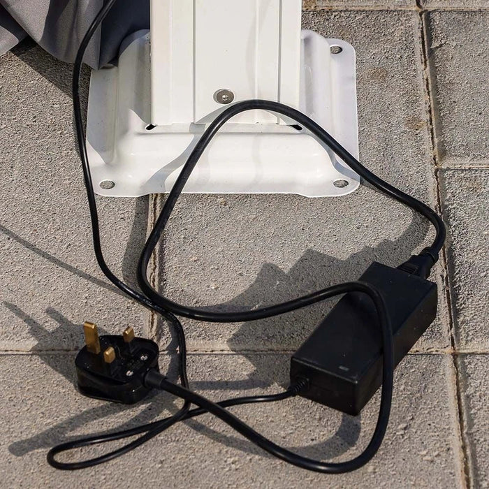 Ambrose Automatic Pergola with Automated Roof & LED-White-With 2-Year Warranty