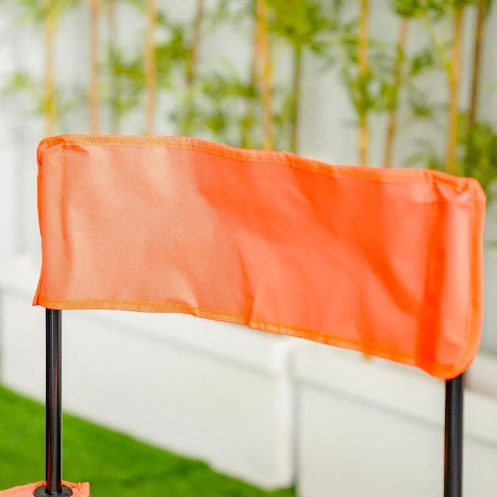 Folding Picnic Chair-Orange/White-54x54x92 cm
