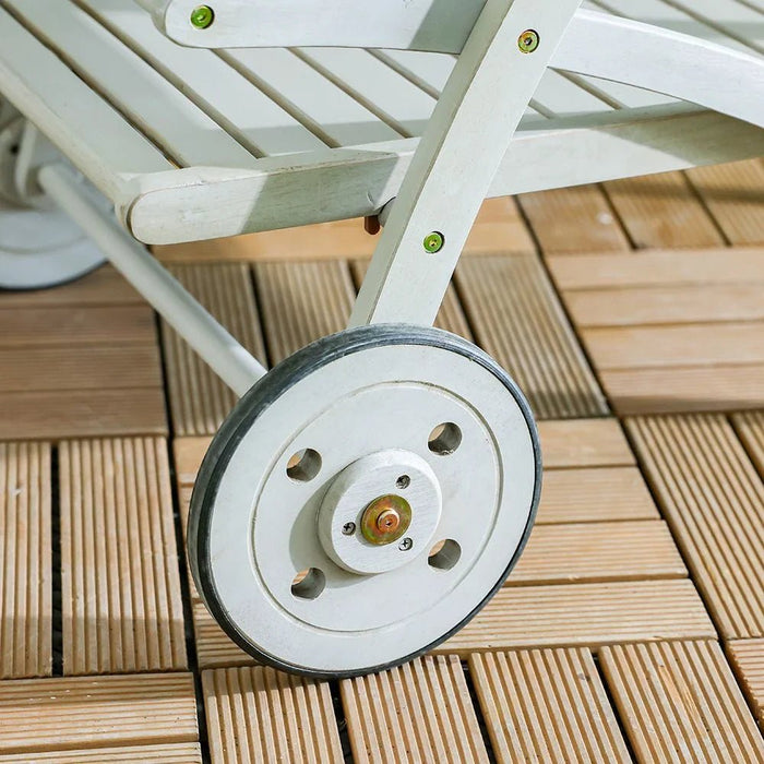 Wooden Serving Trolley-Grey