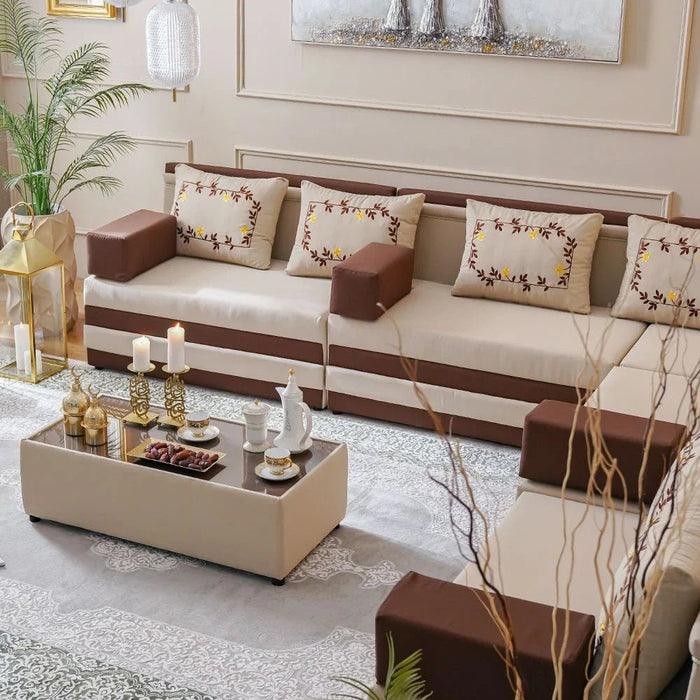 Arabian Majlis Sofa-Brown