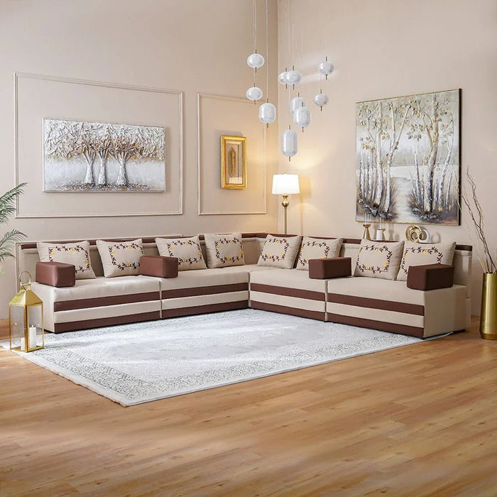 Arabian Majlis Sofa-Brown