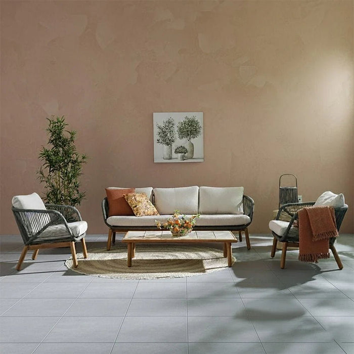Omeya 5-Seater Sofa Set-Beige/Grey-Green-With 3-Year Warranty-By Ziantti