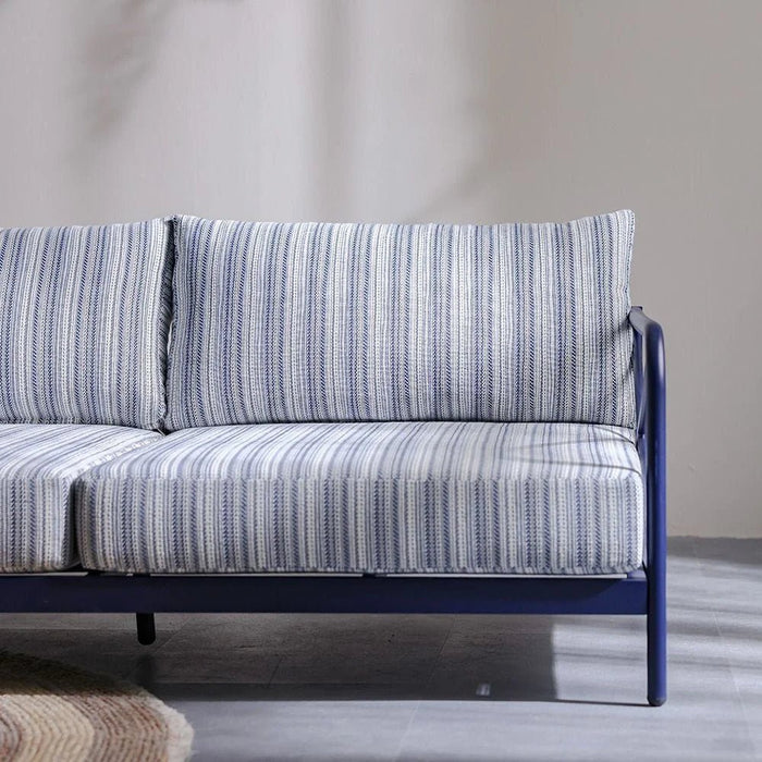 Kennet 3-Seater Sofa-Dark Navy/Blue-With 1-Year Warranty
