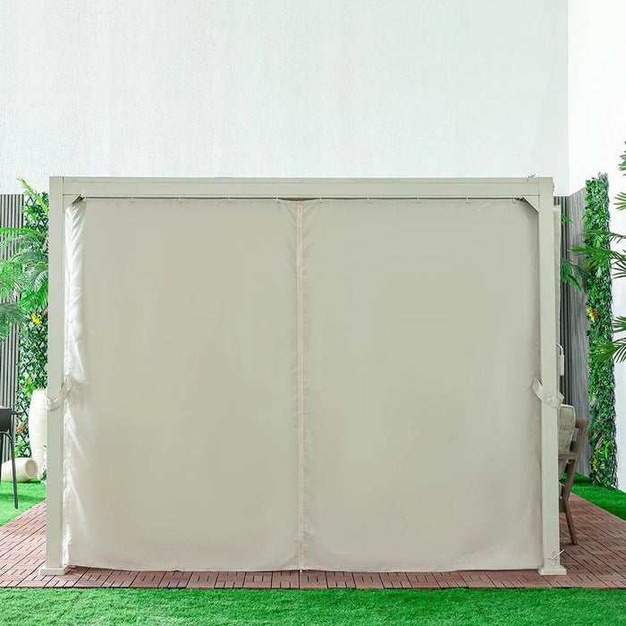 Terra Gazebo with Curtains-Apricot-With 2-Year Warranty