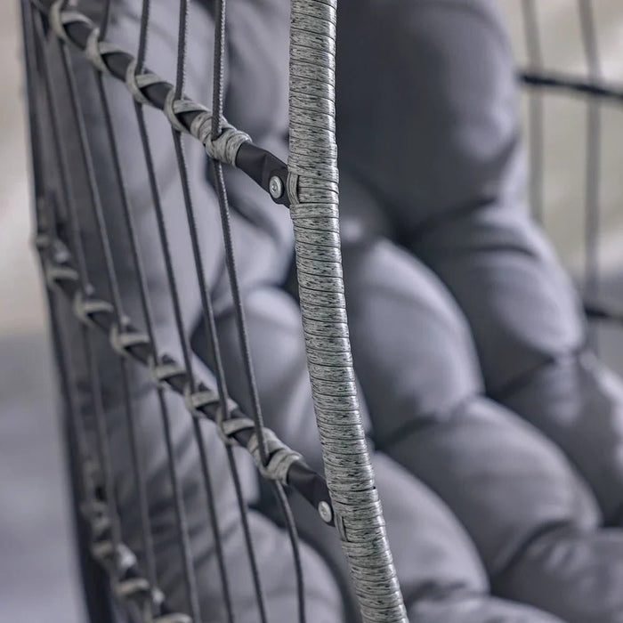 Savio Hanging Chair-Black/Grey