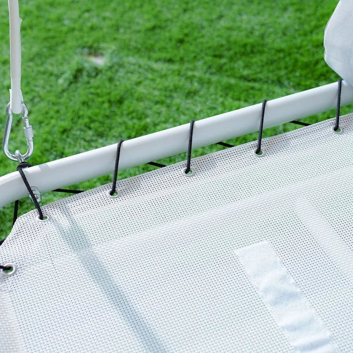 Ellora Daybed Cum Swing-White & Grey-With 1-Year