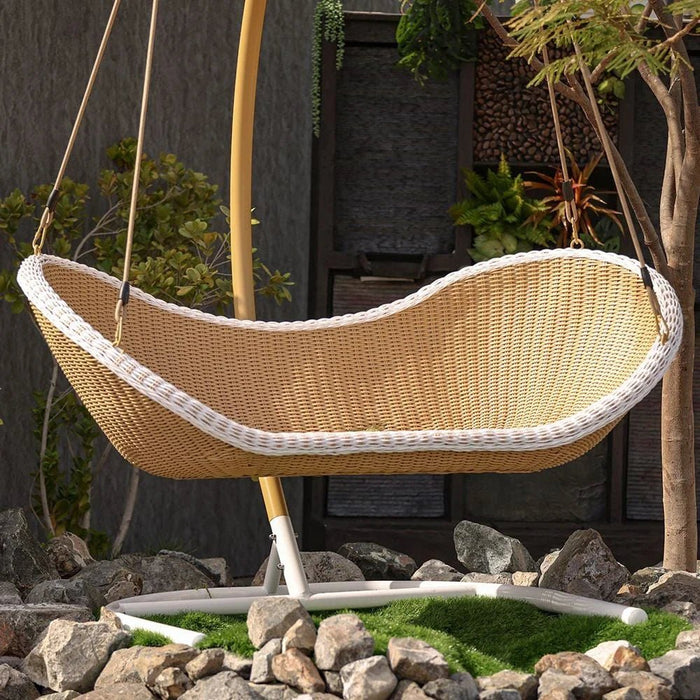Citrus Hanging Chair-White-With 1-Year Warranty