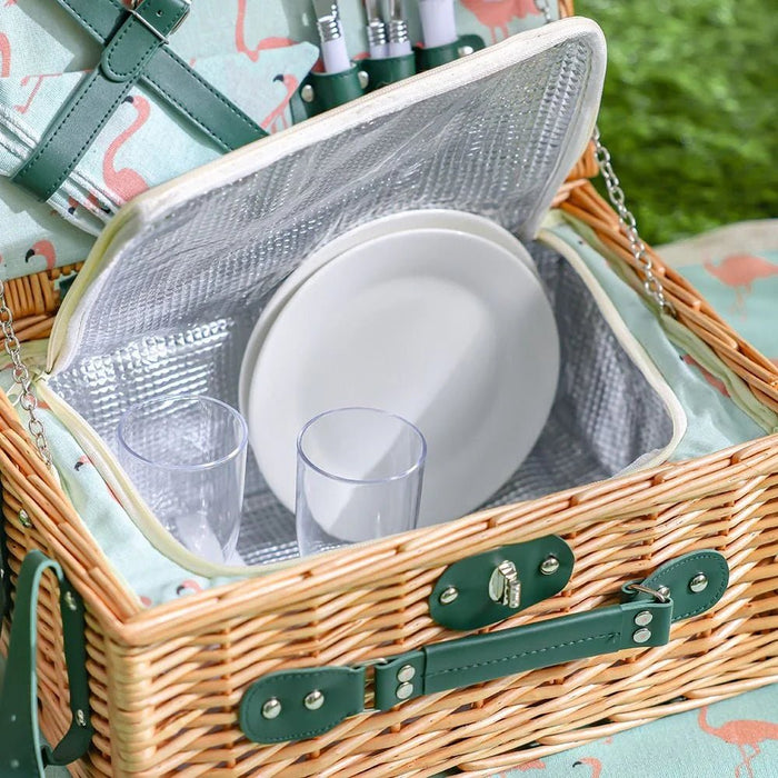 Picnic Basket Set-2 Pieces-Multi-color