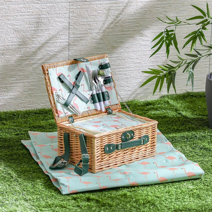 Picnic Basket Set-2 Pieces-Multi-color