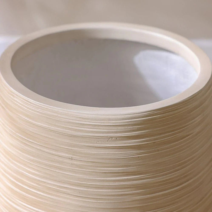 Fibre Clay Pot-Sand-53x53x87 cm