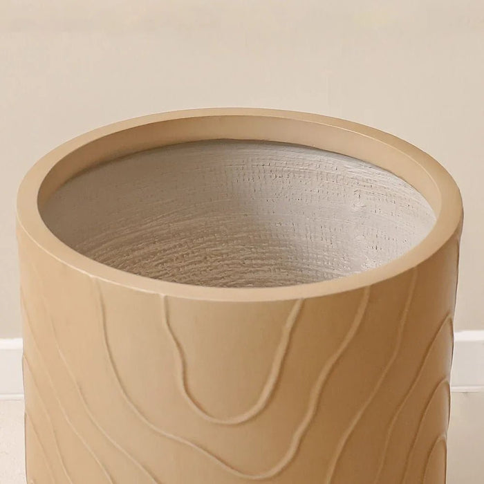 Fibre Clay Pots Abstract Design-36X36X36 Cm