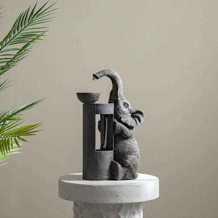 Elephant Fountain-Multi-color-25x20x45 cm