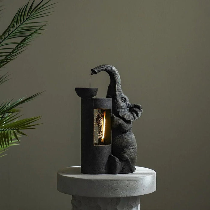 Elephant Fountain-Multi-color-25x20x45 cm