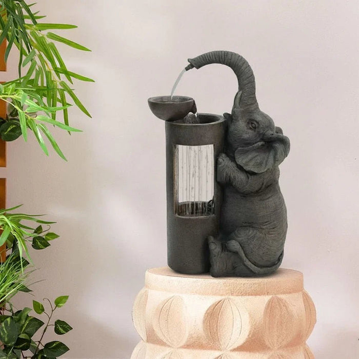 Elephant Fountain-Multi-color-25x20x45 cm