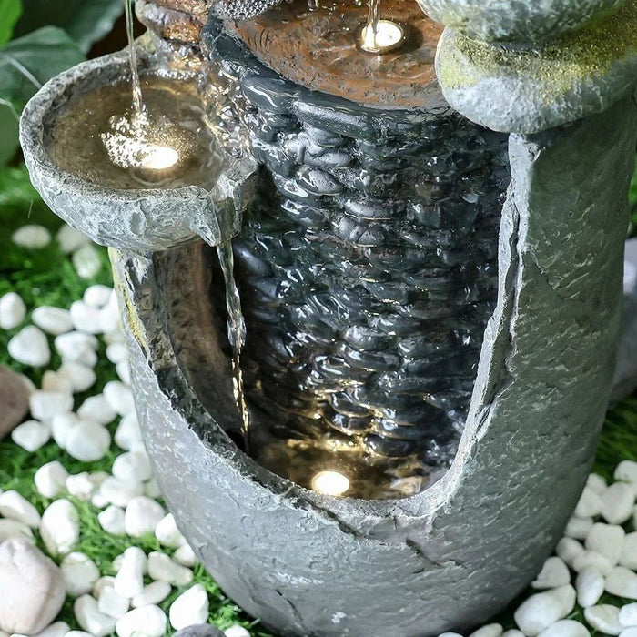 Ivory Fountain-Multi-color-28x23x60 cm