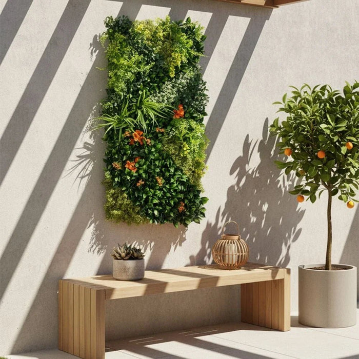 Artificial Fence-Gold Fruit-50x100 cm
