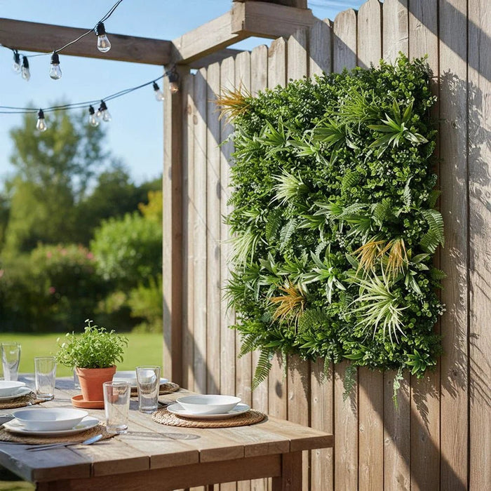Artificial Fence-Fire Sky-100x100 cm