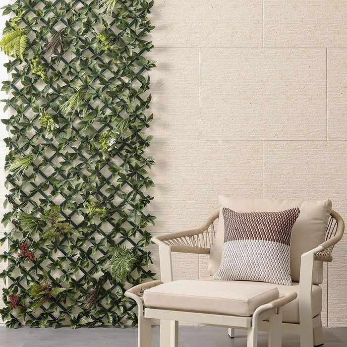 Artificial PVC Willow Fence-100x200 cm | Outdoor Decorative Privacy Panel