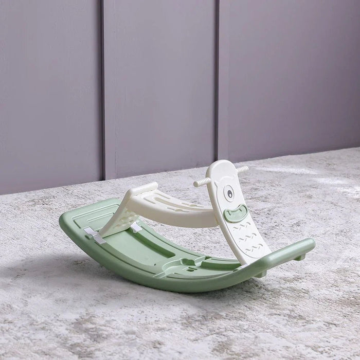 2-in-1 Kids Rocking Horse & Balance Plate-Multi-color