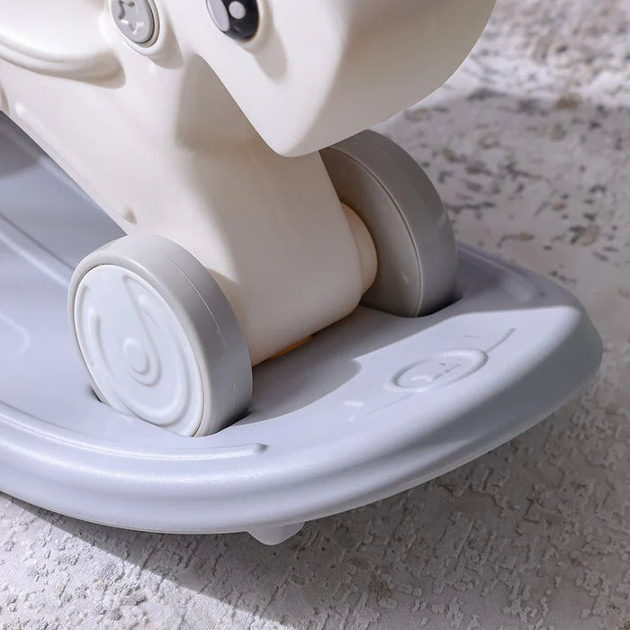 2-in-1 Kids Rocking Horse & Car-With Grey Base