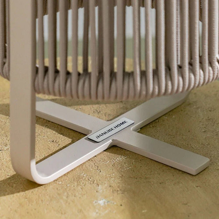 Rope Led Light With Solar And Bluetooth Speaker - Beige