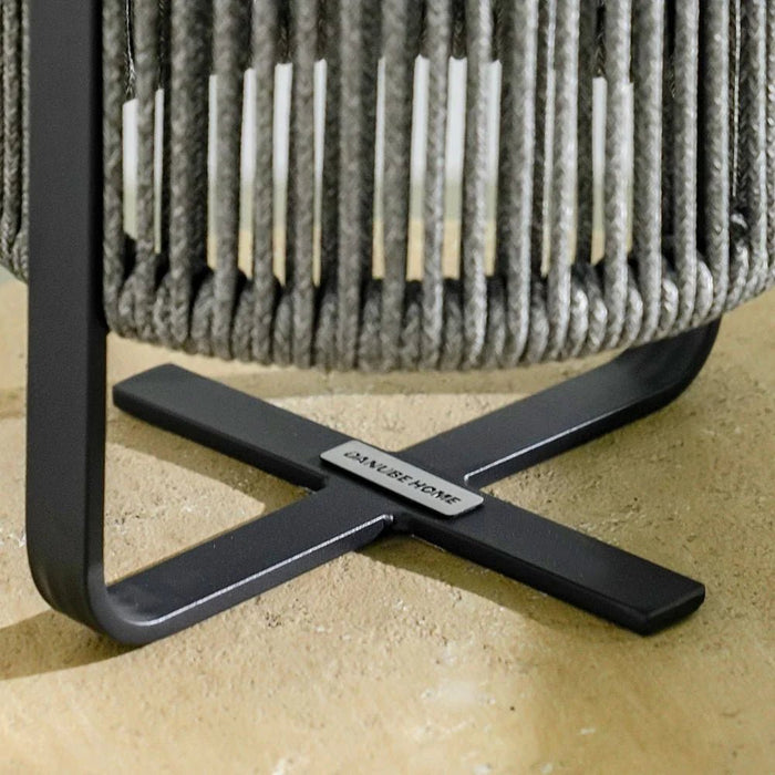 Rope Led Light With Solar And Bluetooth Speaker - Grey