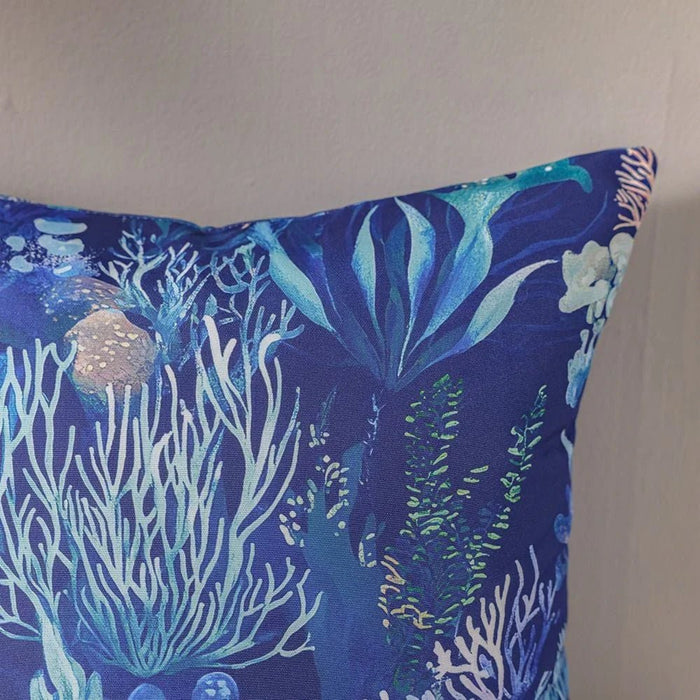 Toss Pillow With Zipper Without Piping 45X45Cm -Ocean Bloom