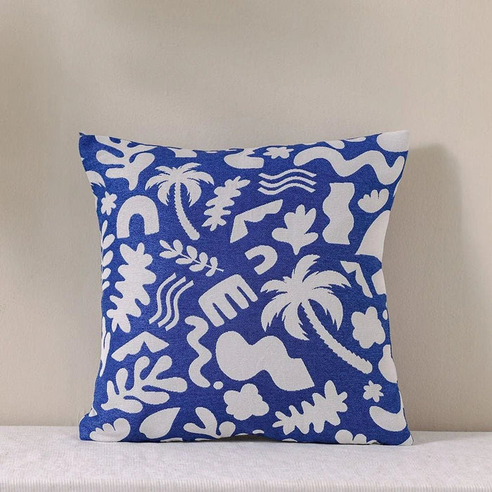 Woven Cushion 45X45Cm-Nice Dazzling Blue