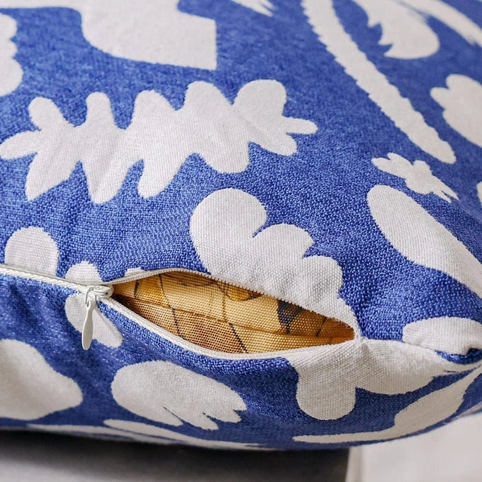 Woven Cushion 45X45Cm-Nice Dazzling Blue