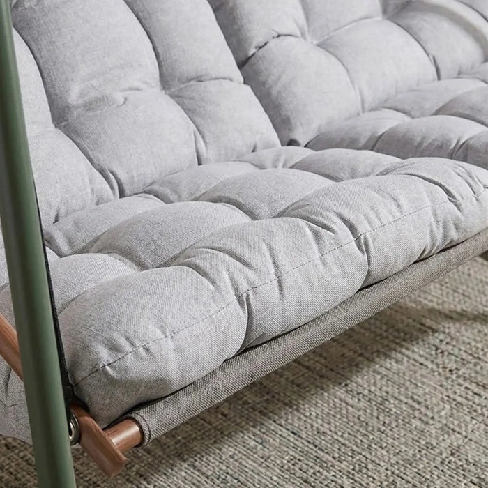 Noha 2-Seater Swing Chair | Two Seater Hammock Chair | Modern Design Hanging Chair | Swing Chair For Indoor Outdoor Garden Patio L220xW151xH195cm - Green