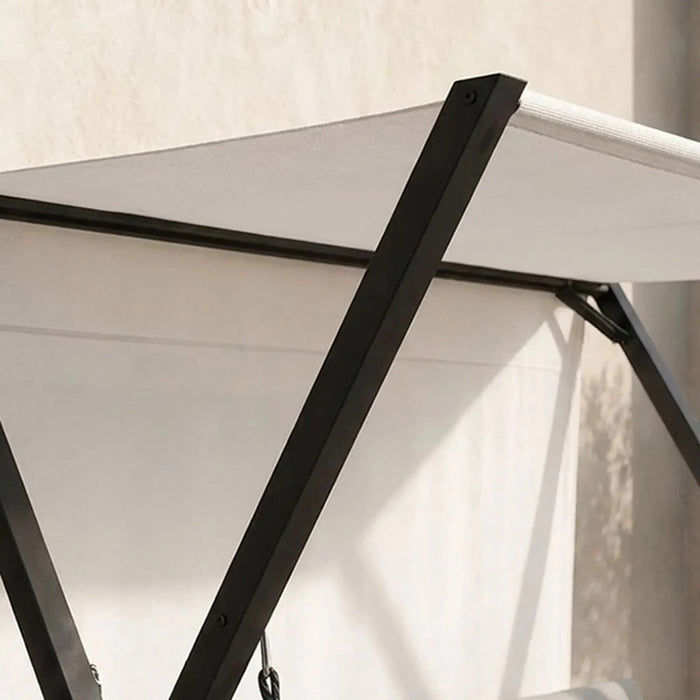 Kiera 3-Seater Swing Chair | Three Seater Hammock Chair | Modern Design Hanging Chair | Swing Chair For Indoor Outdoor Garden Patio L217xW125xH186cm - Grey
