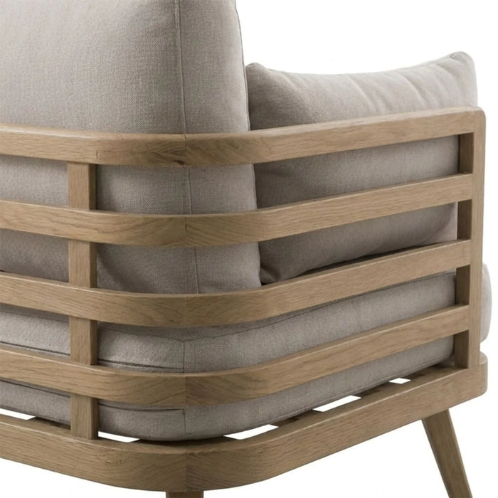 Axel 5-Seater Outdoor Sofa Set | Aluminum Frame Garden Furniture | Modern Design Patio Sofaset | Outdoor Seating Table And Chairs For Lawn Garden-Light Brown