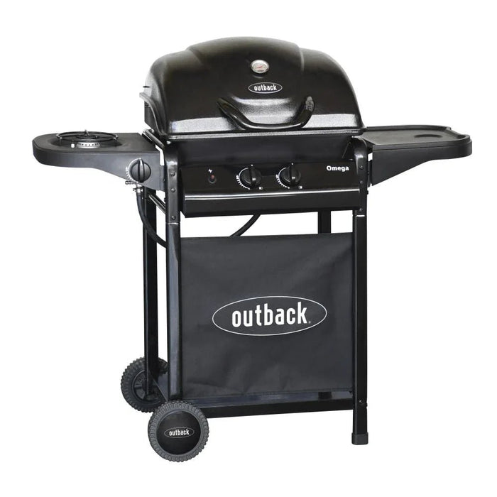 Outback Omega 250 Gas Bbq  W/ Side Burner