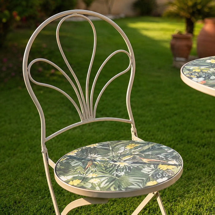 Mosaic Balcony Set 1+2 | 2-Seater Set With Table | All Weather 3 Piece Bistro Set With Coffee Table | Modern Design Furniture For Balcony Outdoor Garden -