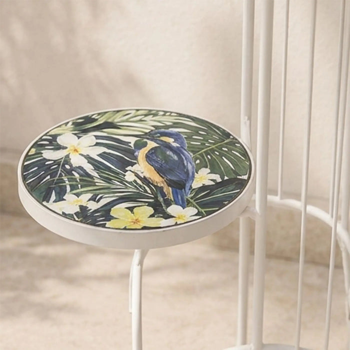 Plant Stand-Floral Marble 53X27X65Cm, Green, Refined Plant Stand, Metal/Tile ,For Elevating Potted Plants, Displaying Decorative Greenery, Organizing