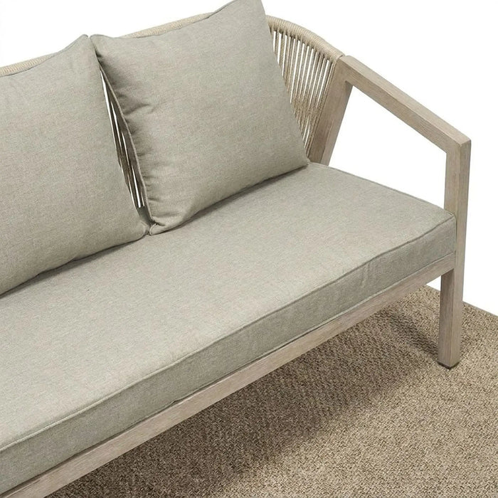 New Snowe 7-Seater Outdoor Sofa Set | Steel Frame Garden Furniture | Modern Design Patio Sofaset | Outdoor Seating Table And Chairs For Lawn Garden-Grey