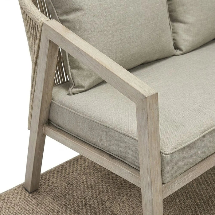 New Snowe 7-Seater Outdoor Sofa Set | Steel Frame Garden Furniture | Modern Design Patio Sofaset | Outdoor Seating Table And Chairs For Lawn Garden-Grey