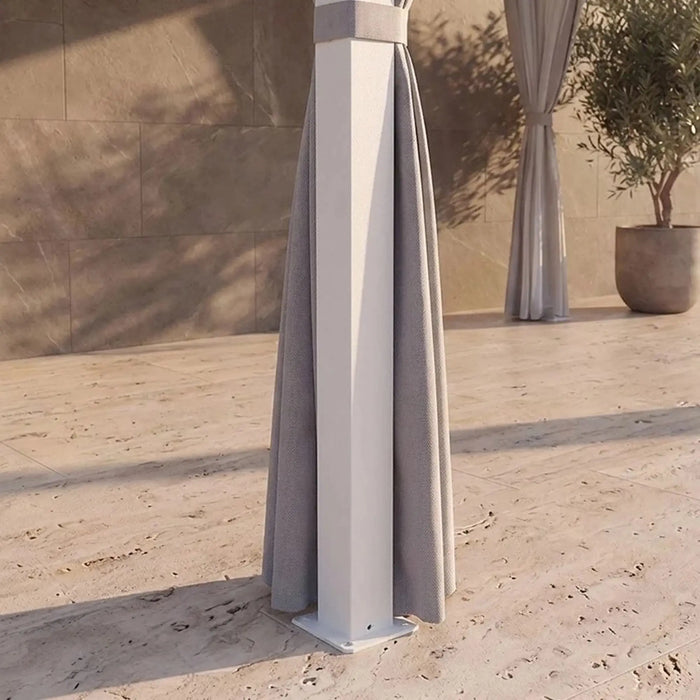 Vivanta Automatic Pergola with Solar - Heat Transfer 3x4 M | Aluminium Frame Gazebo | Without Seating  | Weather Resistant Garden Canopy | Modern Design Outdoor Furniture -White
