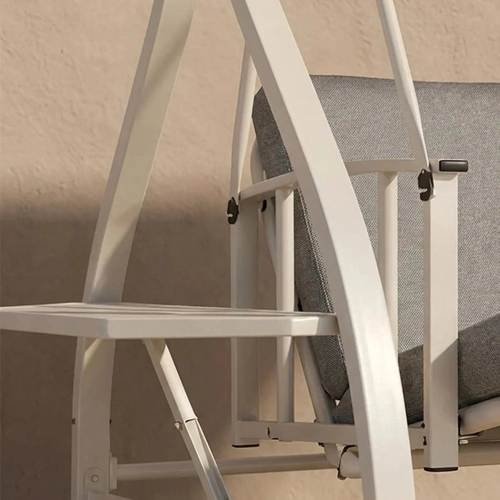 Garnet 3-Seater Swing Chair | Three Seater Hammock Chair | Modern Design Hanging Chair | Swing Chair For Indoor Outdoor Garden Patio L225xW117xH172cm - Grey