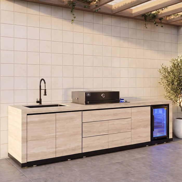 Ziantti Modern Madrid Series Bbq Kitchen, Multi Color, Stylish Kitchen, Stainless Steel ,For Outdoor Cooking, Meal Preparation, Grilling