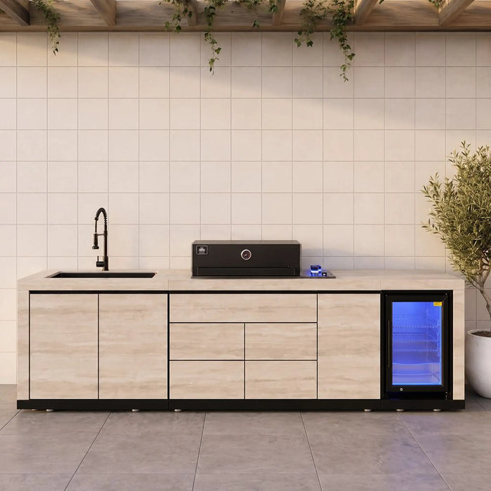 Ziantti Modern Madrid Series Bbq Kitchen, Multi Color, Stylish Kitchen, Stainless Steel ,For Outdoor Cooking, Meal Preparation, Grilling