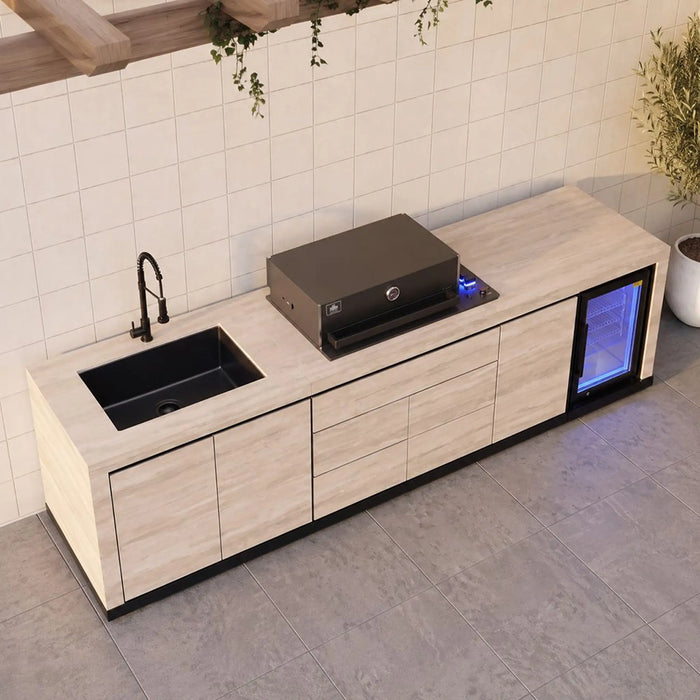 Ziantti Modern Madrid Series Bbq Kitchen, Multi Color, Stylish Kitchen, Stainless Steel ,For Outdoor Cooking, Meal Preparation, Grilling