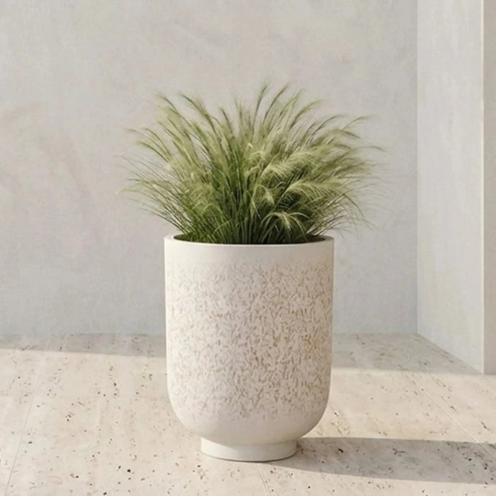 Fibre Stone Pots-Winter Grain 37X37X49 Cm, Multi Color, Elegant Pot, Mgo ,For Displaying Flowers, Herbs, Shrubs, Ornamental Plants