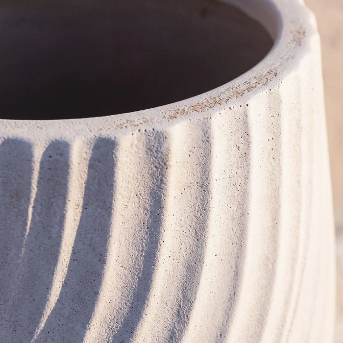 Fibre Stone Pots-Desert Dune 31.5X31.5X32 Cm, Multi Color, Chic Pot, Mgo ,For Displaying Flowers, Herbs, Shrubs, Ornamental Plants