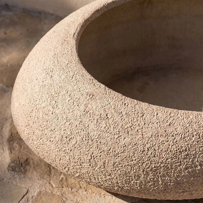 Fibre Stone Pots-Sand Pod 49.5X34.5X19.5Cm, Multi Color, Natural-Looking Pot, Mgo ,For Displaying Flowers, Herbs, Shrubs, Ornamental Plants
