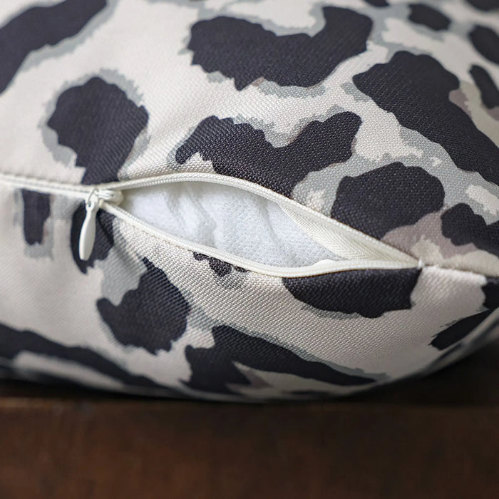 Toss Pillow With Zipper Without Piping 45X45Cm - Graphic Leopard, Multicolour, Bold Animal-Print Toss Pillow, 100% Polyester Fabric, For Patio Chairs