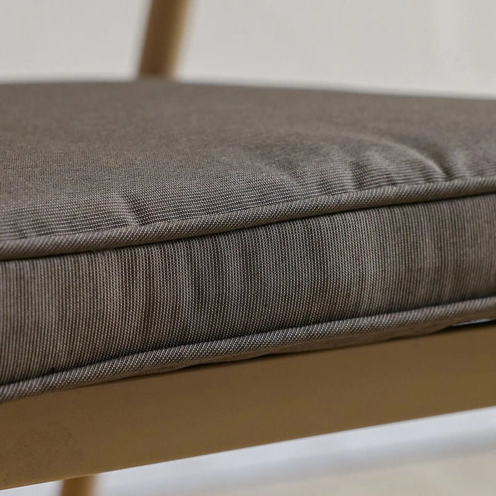 Square Seat Cushion With Zipper 58X58X5Cm - Colormix Cocoa, Brown, Roomy Square Seat Cushion, 100% Polyester Fabric, For Outdoor Chairs And Sofas