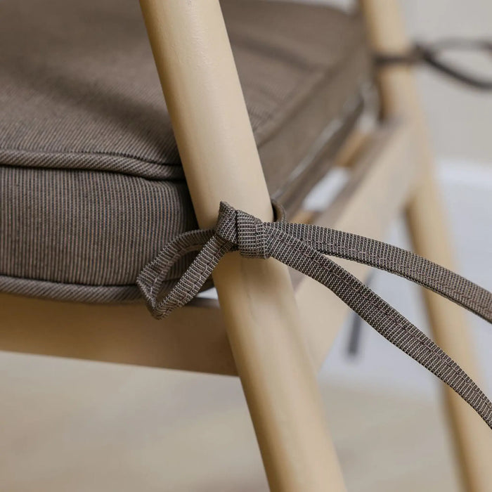 Square Seat Cushion With Zipper 58X58X5Cm - Colormix Cocoa, Brown, Roomy Square Seat Cushion, 100% Polyester Fabric, For Outdoor Chairs And Sofas